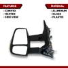 Ford Transit 250 350 Long Arm Mirror Electric Heated 6 Wires With Blinker Left Driver Side 2014 To 2019